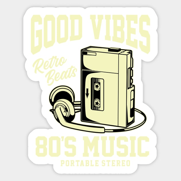 80's Music Sticker by D3monic